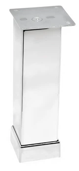Ніжка регульована Ozkardesler Metal Kare Duz 4*4*15 см Хром