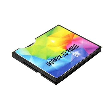 Адаптер переходник с mSD / microCD / mSDXC на Compact Flash CF Type I (цветной)-