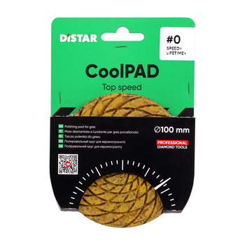 Коло полірувальне Distar 100x3x15 CoolPAD 0 (алмазний, черепашка) (87015424049)