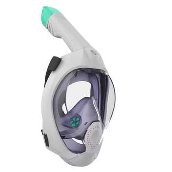 Полнолицевая Маска для Плавания Ныряния Снорклинга Subea Easybreath+ Freetalk S/M Фиолетовый