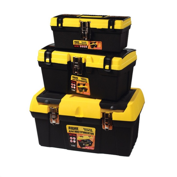 Набор ящиков для ручного инструмента MasterTool 3 шт 16"+19"+ 12,5" 79-2001 черные