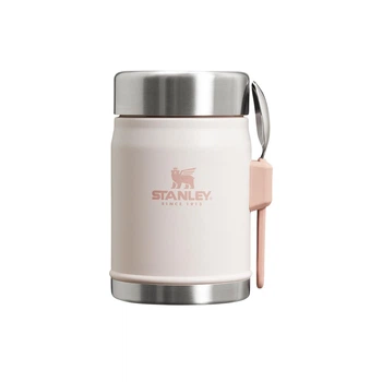 Термос для Їжі з ложкою 400мл, нержавіюча сталь Stanley Rose Quartz 10-09382-106