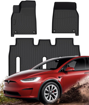 Всепогодные коврики в салон Tesla Model X 2022-2024 7 Seater Havoc™ Maximum Coverage