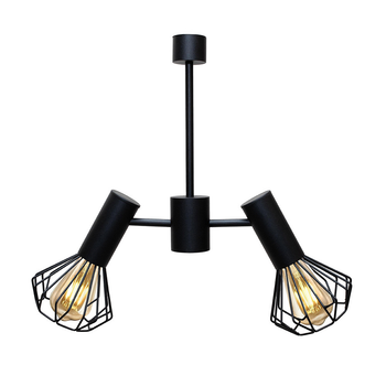 Люстра MSK Electric Diadem на два плафона Е27 черная NL 22152-2 BK