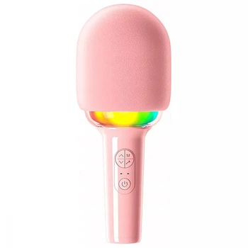 Караоке-мікрофон дитячий PlaySound Bluetooth: 5.0 Pink