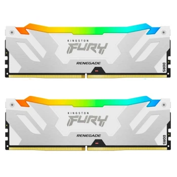 Модуль пам'яті для комп'ютера DDR5 48GB (2x24GB) 8400 MHz Renegade RGB White/Silver Kingston Fury (e
