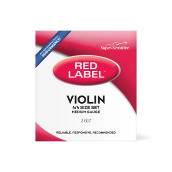 Струни для скрипки D'Addario Super Sensitive 2107 Red Label Violin String Set - 4/4 Size (2107 4/4)