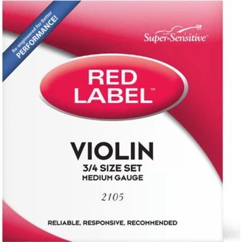 Струны для скрипки D'Addario Super Sensitive 2105 Red Label Violin String Set - 3/4 Size (2105 3/4)