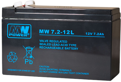 Акумуляторна батарея MW Power VRLA AGM MW 7-12L 12V 7Ah (5902135113172)