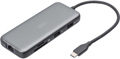 Stacja dokująca DIGITUS 1x HDMI 2x USB-A 3.2 Gen 2, 1x RJ45, 1x SD, 1x MicroSD, 1x PD (DA-70914)