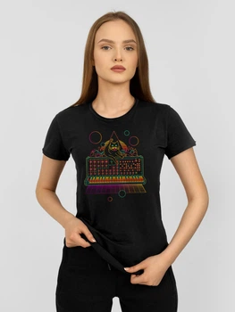 Футболка жіноча Dubhumans Кіт х Сінт Чорний 3XL (CS-TW-B-3XL)