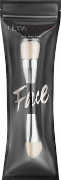 Двосторонній пензель для макіяжу - Huda Beauty Build and Buff Double Ended Foundation Brush (1045117-27076225)