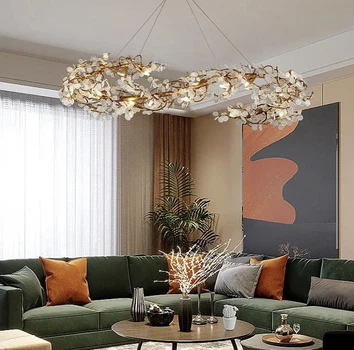 Подвесной удлиненный светильник Calathea | Line F | Арт. MD6009-L1200 GD