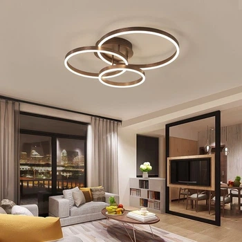 LED люстра Anelli Coffee на 3 кільця Line F | Арт. A 8008/3 BCoffee