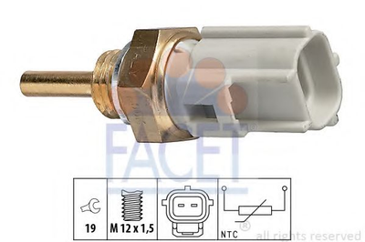 Датчик температуры Toyota Avensis/ Camry 1.0-4.0 (98-) (7.3323) Facet Facet (73323)