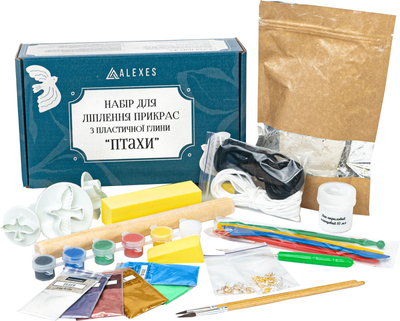 Набор для лепки украшений Alexes из пластичной глины Птицы (GL-008)
