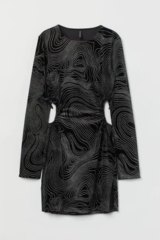 Сукня H&M L чорно срібна 27021025167