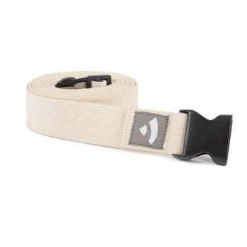 Ремень для йоги Asana Belt XL Bodhi с клипсовой застежкой 300×3.8 см экрю