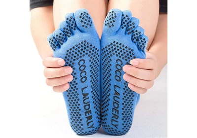 Носки для йоги закрытые Sharlotte BD RAO Socks голубые (35-39)