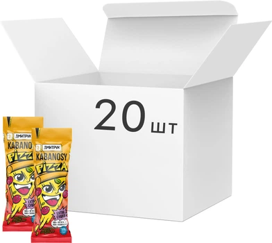 Упаковка кабаносов Дмитрук Pizza 60 г х 20 шт (1.2 кг) (4820247143591)