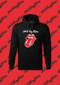 Худи YOUstyle с логотипом легендарной рок-группы The Rolling Stones «Роллинг Стоунз» 1085_H Black S