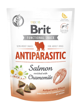 Функціональні ласощі для собак Brit Care Functional Snack Antiparasitic Salmon з лососем, 150 г, артикул 111425