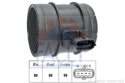 Витратомір повітря Ducato/Daily 2.0/2.3/3.0 D/Multijet 06- (10.1483) Facet Facet (101483)