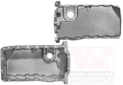 Піддон, масляний картера двигуна VAG Transporter 03 1.9TDi (вир-во Wan Wezel) Van Wezel (5896070)