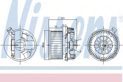 Вентилятор салону NISSAN MICRA/NOTE (вир-во Nissens) Nissens (87209)