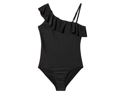 Купальник слитный с воланами для девочки Pepperts LYCRA® 443488 134-140 см (8-10 years) Черный