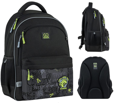 Рюкзак шкільний GoPack Education Gaming 41x29x17 см 15 л Чорний (GO25-182M-6)