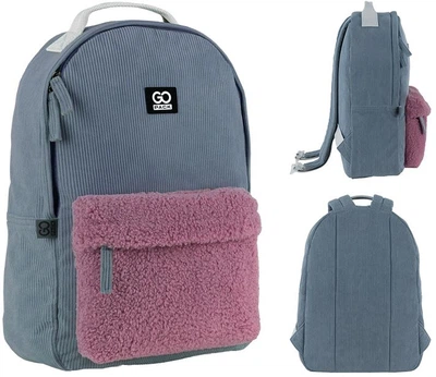 Рюкзак GoPack Education Teens 40x27.5x11 см 14 л Сірий з рожевим (GO25-147M-3)