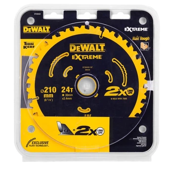 Диск пильный по дереву DeWALT EXTREME 210х30 мм для циркулярной пилы (DT20432)