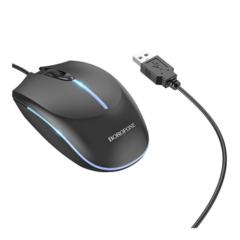 USB Миша Borofone BG10 Колір Чорний
