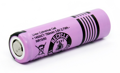 Аккумулятор 14500 Li-Ion HighPower 14500CY Depaket, 750mAh, 4.2/3.6/2.6V, Pink
