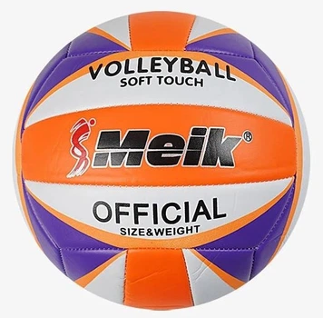 Мяч волейбольный Meik Volleyball 270 грамм Size 5 Orange/White/Purple (C 70234/01)