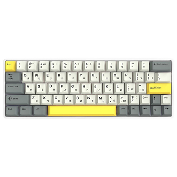 Клавіатура Epomaker EP64 60% Mulan Switch Hot-Swap (2.4G/BT/USB) RGB UA White (EP64-W-M