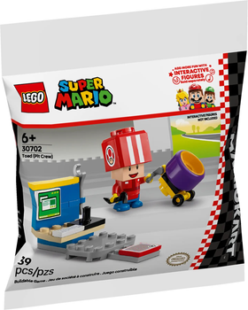 Zestaw klocków LEGO Super Mario Mario Kart Toad Pit Crew 39 elementów (30702)