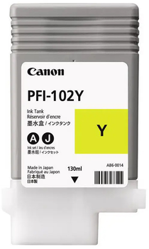 Tusz Canon PFI-102Y 130 ml Yellow (0898B001)