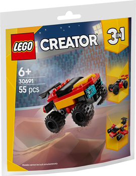 Zestaw klocków LEGO Creator 3 w 1 Mały monster truck 55 elementów (30691)