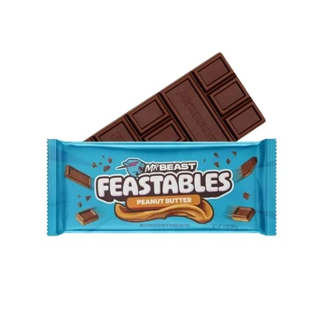 Шоколадка MrBeast Feastables Peanut Butter (с арахисовой пастой) 60g