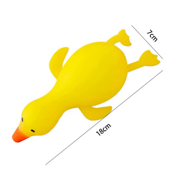 Игрушка антистресс Утенок Сквиши Squishies желтое (6920364575706) 