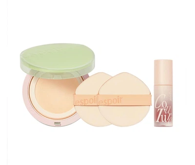Тональный кушон с натуральным финишем ESPOIR Pro Tailor Be natural cushion 23 Beige Green Blossom special set