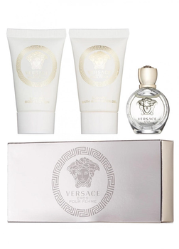 Zestaw damski Versace Eros Pour Femme Woda perfumowana 5 ml + Balsam do ciała 25 ml + Żel pod prysznic 25 ml (8011003823574)