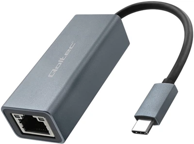 Мережевий адаптер Qoltec USB-С 3.1 - RJ-45 Grey (5901878503523)