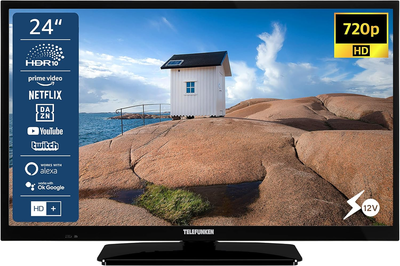 Телевизор 24" TELEFUNKEN XH24SN550MV / HD / 60 Гц / LED / Smart TV / Wi-Fi / Bluetooth / T2 Б/В