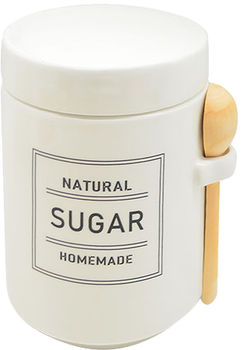 Банка для цукру Stenson Organic з ложкою 650 мл (mc4056-s)