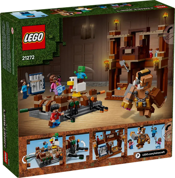 Zestaw klocków LEGO Minecraft Woodland Mansion Fighting Ring 491 elementów (21272)