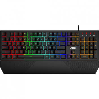 Клавиатура AOC GK200 Rainbow LED USB Black (GK200D32R) (244287)