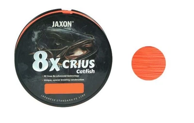 Шнур JAXON Crius 8X Catfish Orange 300m 0.45mm 80 kg